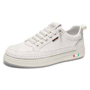 Zapatillas de Piel Auténtica con Cordones, Modernas y Versátiles, Cómodas y Duraderas, Antideslizantes para Hombre, Primavera/Verano-Otoño - Product Image 5