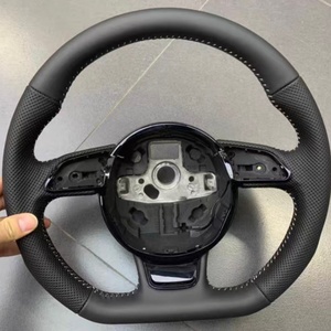 Volante de Cuero para Auto, Volante para Audi S3 8P, S4 B8, S5, S6, S7, S8, A3 8V, A3 8P, A4 B8, A5 B8, <span class=keywords><strong>A6</strong></span> C7, A7 C7, A8 D4, Q3, Q5, Q7 - Product Image 4