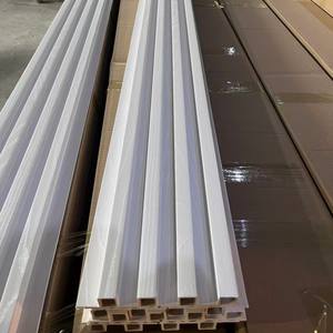 Panel de Pared Decorativo WPC de Bambú y Plástico, Resistente al Agua, Ecológico, Ignífugo, para Interiores y Exteriores, Revestimiento Acanalado, Venta Caliente - Product Image 1