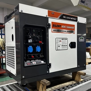 10kvaサイレントディーゼル発電機110V/220V単相/二重電圧防音12kw静かなディーゼル発電機産業用 - Product Image 1