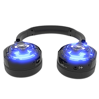 Casque sans fil RF-910(MLC) le plus récent à 3 ou 10 canaux avec éclairage LED pour disco silencieux, idéal pour conférences, DJ, soirées et clubs