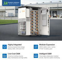 Système de Stockage de Batteries Haute Tension 100kW 265kWh JApower Tout-en-un Refroidi par Air avec Onduleur Hybride Solis pour Usines de Transformation Alimentaire