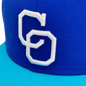 Ricamo rialzato personalizzato in twill acrilico di lana blu Navy 59 e FIFTY close back Fitted Cap - Product Image 6