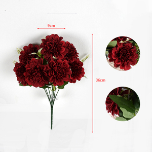 ดอกไม้ปลอม7หัวดอกโบตั๋นดอกโบตั๋นดอกไม้ประดิษฐ์บ้านสำหรับงานแต่งงาน - Product Image 5