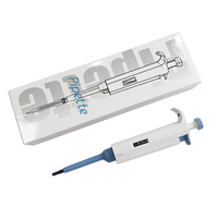 Pipette manuelle monocanal à volume réglable, haute précision, pour la manipulation de liquides en laboratoire, avec données faciles à lire, couleur blanche