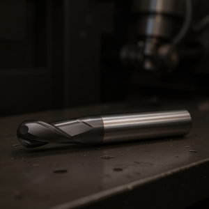 Fresa de carburo estándar Ttake Ta1413 con recubrimiento Nano TiAln, punta esférica helicoidal de 30 grados, 2 filos - Product Image 3