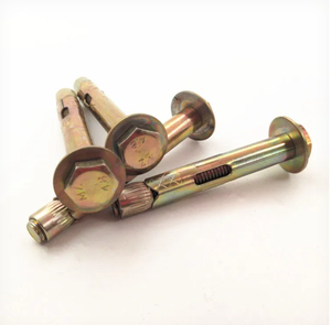 TYB Custom <span class=keywords><strong>Heavy</strong></span> <span class=keywords><strong>Duty</strong></span> 100mm Gele Klemankerbout M10-M24 Gegalvaniseerd Staal Platte Kop Metrische Draad Sterke Capaciteit - Product Image 5