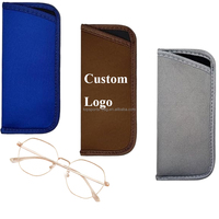 Étui à lunettes en néoprène pour lunettes Étui à lunettes de protection Étui à lunettes souple Étui à lunettes noir pour pochette de rangement pour lunettes