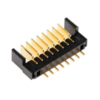 Conector USB de 8 pines de paso de 2,0mm, bloqueo inteligente de huellas dactilares, soporte tipo hoja macho a hembra, enchufe recto, PIN curvo, soporte de batería