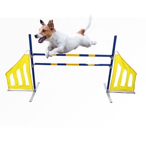 อุปกรณ์ฝึกสุนัข USMILEPET รุ่นขายดี รั้วเหล็กสำหรับฝึกความคล่องตัว ปีกกระโดดสำหรับสุนัข - Product Image 1