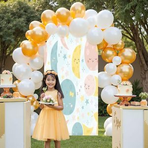 Cherry Blossom <b>Arch</b> Backdrop Elastic Spandex in Stock Pink Bow Aesthetic Design Shower Party <b>Balloons</b> Decorations - Product Image 5