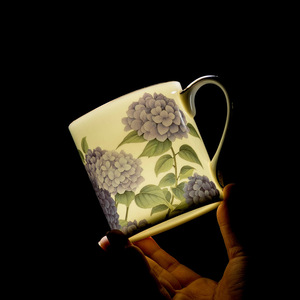 Mug en céramique de luxe européen 400 ml, motif marbré vert émeraude, hydrangea, léopard, pour le bureau, le petit-déjeuner, le café, le lait, le <span class=keywords><strong>thé</strong></span>, la bière, cadeau - Product Image 1