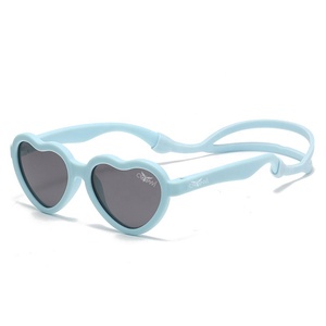 Gafas de Sol Infantiles de Alta Calidad con Forma de Corazón, Silicona Suave, Polarizadas, Tamaño Pequeño, Negras, Unisex, para Niños de 1 a 3 Años - Product Image 4