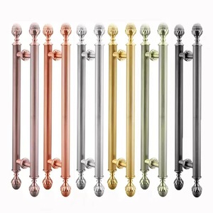 มือจับทองแดงโบราณสไตล์ยุโรป, ประตู, กระจกสแตนเลส, วิลล่าทันสมัยไม้หรูหรา - Product Image 3