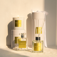 Mescente 200ml bouteille en verre de cristal décoratif écologique en gros parfum diffuseur de roseau floral forme liquide stocké