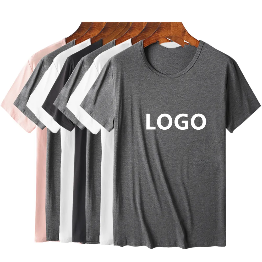 OEM 서비스 주문 대나무 섬유 t-셔츠, 100% 대나무 주문 로고 인쇄 eco 친절한 t-셔츠