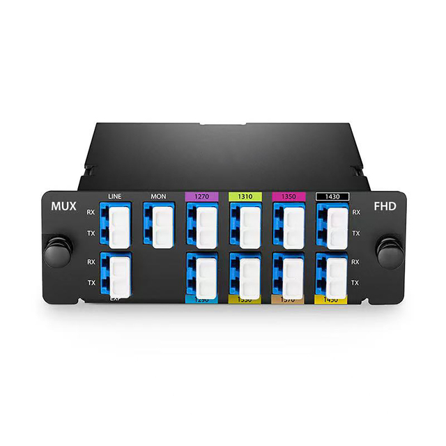 8CH CWDM Mux Demux 1270-1450nm with Monitor and Expansion Port FHD Plug-in Module