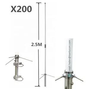 Antenna base in fibra di vetro VHF UHF X200 6/8dB 144/430MHz