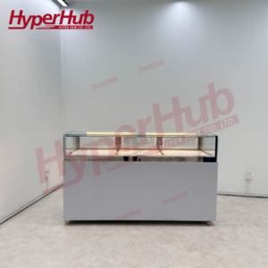 Vitrina Refrigerada de Vidrio Plano con Vista Panorámica, Gran Espacio de Exhibición de Una Sola Capa, Fácil de Colocar y Retirar Productos de <span class=keywords><strong>Pastelería</strong></span> - Product Image 2