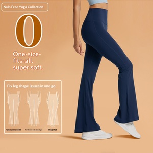 Pantalon <span class=keywords><strong>de</strong></span> yoga taille unique, leggings évasés taille haute, tissu Nuls super doux, contrôle du ventre, pantalon <span class=keywords><strong>de</strong></span> <span class=keywords><strong>sport</strong></span>, <span class=keywords><strong>prix</strong></span> <span class=keywords><strong>d</strong></span>'usine - Product Image 1