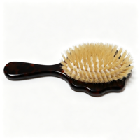 Brosse démêlante ovale de luxe pour coiffure avec coussin d'air en acétate de cellulose et coussinet à dents, motif écaille de tortue