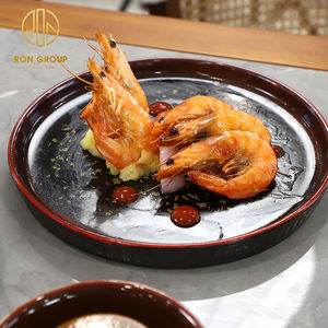 Assiette Ronde Moderne en Céramique 9/10 Pouces pour Sushi, Steak, Dîner, Traiteur, Hôtel, Restaurant, Vaisselle Commerciale - Product Image 2