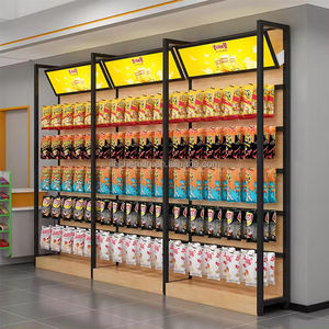 تصنيع المعادن مع شعار رفوف السوبر ماركت رفوف عرض متجر البقالة عرض الراحة للمخزن - Product Image 2