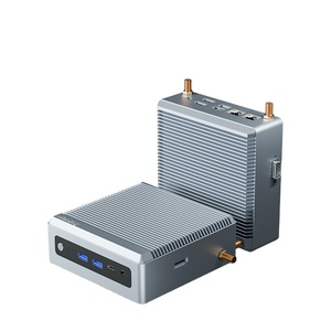 Maxtang nucmini PC <span class=keywords><strong>Intel</strong></span> elkhart hồ j6412 CPU 4 LAN 2 HDMI 2.5inch SATA SSD gồ ghề máy tính bảng PC không quạt văn phòng máy trạm - Product Image 1