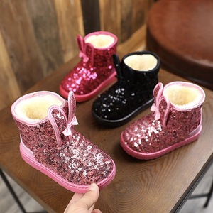 Hot New Products Winter Indoor Outdoor Bling Bling Glitter Warm <b>Kids</b> Snow Boots for <b>Kids</b> Children - Product Image 3