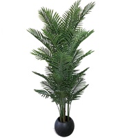 Palmier artificiel écologique de 180 cm avec lumières pour mariage et Noël, décoration de parcs à thème et d'événements en plein air
