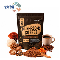 Café Instantáneo con Hongos 10 en 1, Mezcla de Melena de León, Reishi y Chaga, Arábica, Marca Privada OEM, Polvo Funcional de Hongos