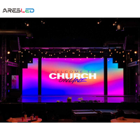 Pantalla LED para Escenario de Iglesia, Precio de Pantalla LED Modular para Pared, Pantalla LED de Alquiler P3.91, 250*250mm