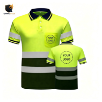 Polo réfléchissant pour le bâtiment, vêtements de sécurité et d'hygiène, vêtements d'ingénierie, t-shirt imprimé avec logo