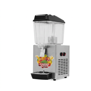 Double Tank Commercial <b>Juice</b> Dispenser <b>Machine</b> 2 Bowls 32 Liter Capacity Cold Drink Cooler for Cafes - Product Image 1