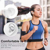Écouteurs sans fil Bluetooth 5.3 TWS Hi-Fi non-réducteurs de bruit, mini-écouteurs portables sans fil pour le sommeil, casque Bluetooth