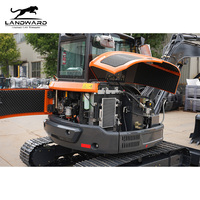 Excavatrice durable LW55E de 5,5 tonnes avec moteur de 35,5 kW et godet de 0,22 m³ pour les travaux d'ingénierie civile sur les chantiers étroits