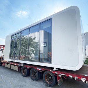 Cabine de camping mobile Lubangzhu, bungalow extérieur, appareil électrique à commande vocale intelligente intégré, lit en acier mobile - Product Image 2