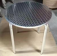 Tables pliantes robustes en aluminium, modernes, pour l'extérieur, résistantes à l'eau, personnalisables pour les magasins, les cafés, les patios, les restaurants, l'utilisation laitière