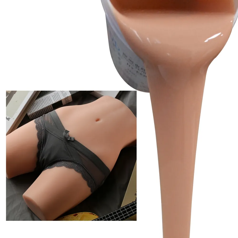 liquid silicone rubber for for life casting dildo making skin color for sex toys silicone molding sex doll making material