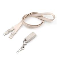 Cordon de câble de chargement USB biodégradables, en paille de blé écologique, 100 pièces, pour iPhone, Android, Micro USB et dispositif Mobile USB C
