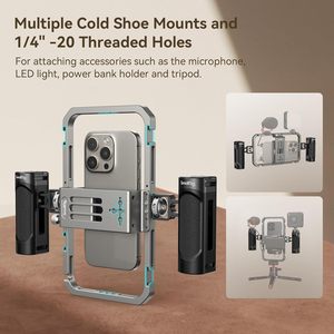 Smallrig Điện thoại phổ lồng điện thoại thông minh Video Rig Kit với xử lý vlogging trường hợp ổn định cho videomaker 2791b + 2772*2 - Product Image 4