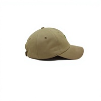 Casquette de baseball ajustable 6 panneaux brodée kaki, style décontracté, pour l'extérieur et les voyages, avec logo personnalisé ou logo privé, pour marques.