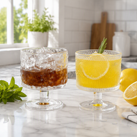 Verre gobelet en verre gaufré, résistant à la chaleur, sculpté à la main, sans anse, sans couvercle, moderne et minimaliste, pour café, bière, lait et jus