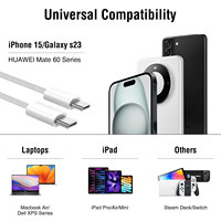 Cable USB C a C de Nailon Trenzado de 1M (3 pies) con Carga Rápida de 100W y Transferencia de Datos de 10Gbps para Laptop, iPhone y Samsung, Compatible con Video 4K