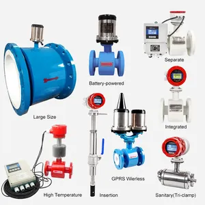 Low Cost Cheap Price Industrial Waste Water Electromagnetic Flowmeter Cement Sand Electro Magnetic Flow Meter
