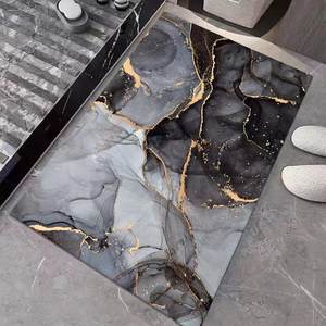 שטיח אמבטיה ידידותי לסביבה, עיצוב מודרני, כל הגדלים, עשוי מאדמת דיאטומית, סופג מים, נגד החלקה. - Product Image 1