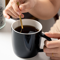 Tasses à café en céramique personnalisées avec logo imprimé, prix d'usine, vente en gros, 12 oz, multicolores, en grès émaillé brillant pour cadeaux promotionnels