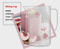 Ensemble de mixeur plongeant électrique portable détachable, mini mixeur à bâton unique en plastique multifonctionnel pour un usage domestique