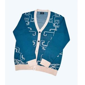 Diseño de manga regular Invierno Cuello en V Estilos Cuello Botón Detalle Unisex Moda Hilo de lana Longitud personalizada CARDIGAN - Product Image 1