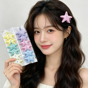 Pinzas para el pelo <span class=keywords><strong>de</strong></span> estrella <span class=keywords><strong>de</strong></span> mar para mujer, color macaron <span class=keywords><strong>de</strong></span> verano, pinzas laterales dulces para vacaciones en la playa, sesión <span class=keywords><strong>de</strong></span> <span class=keywords><strong>fotos</strong></span>, horquillas lindas para <span class=keywords><strong>flequillo</strong></span> <span class=keywords><strong>de</strong></span> niña - Product Image 3